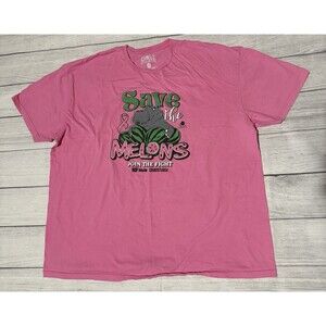 Cincinnati Zoo Fiona The Hippo T Shirt Breast Cancer Save The Melons Size 2XL